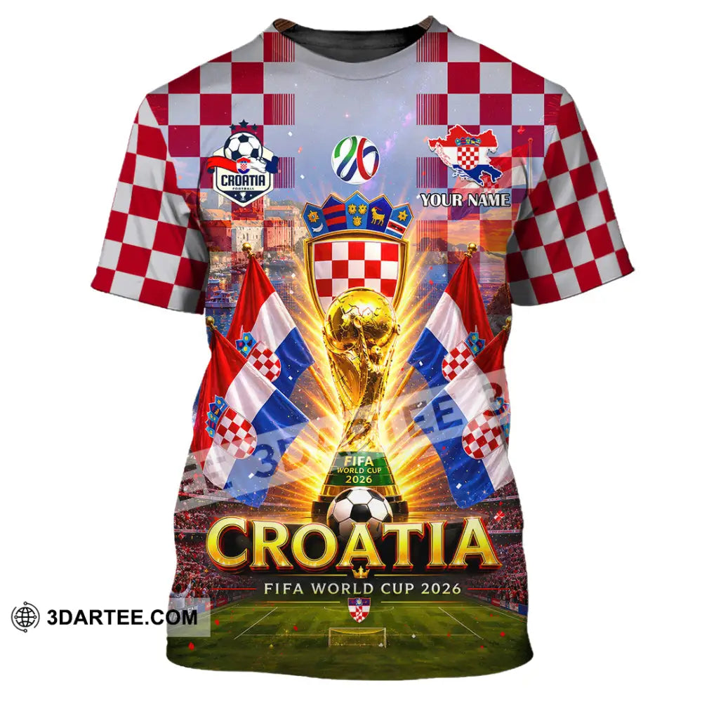 Unisex Shirt - Custom Croatia World Cup 2026 Shirt - T-Shirt / S - T-shirt