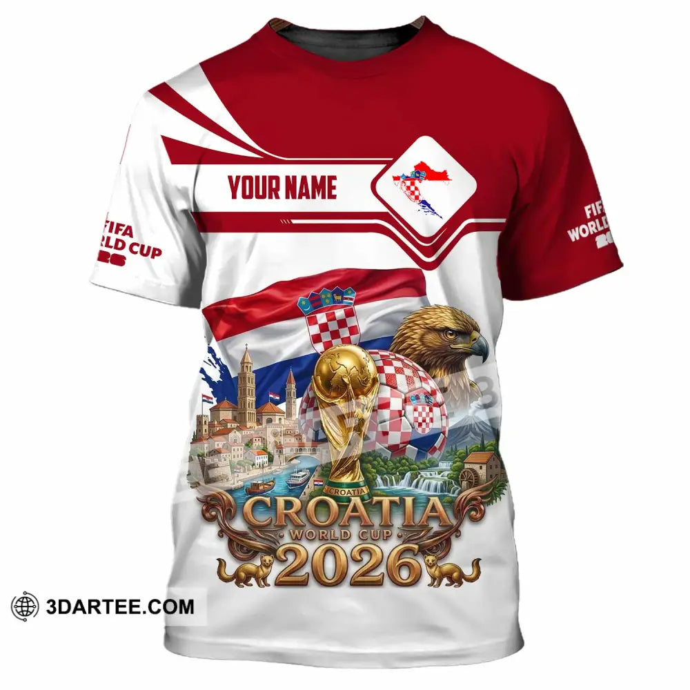 Unisex Shirt - Custom Croatia World Cup 2026 Shirt - T-Shirt / S - T-shirt