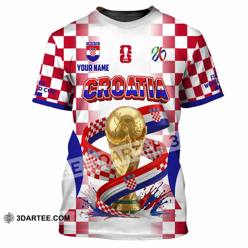 Unisex Shirt - Custom Croatia World Cup 2026 Shirt - T-Shirt / S - T-shirt