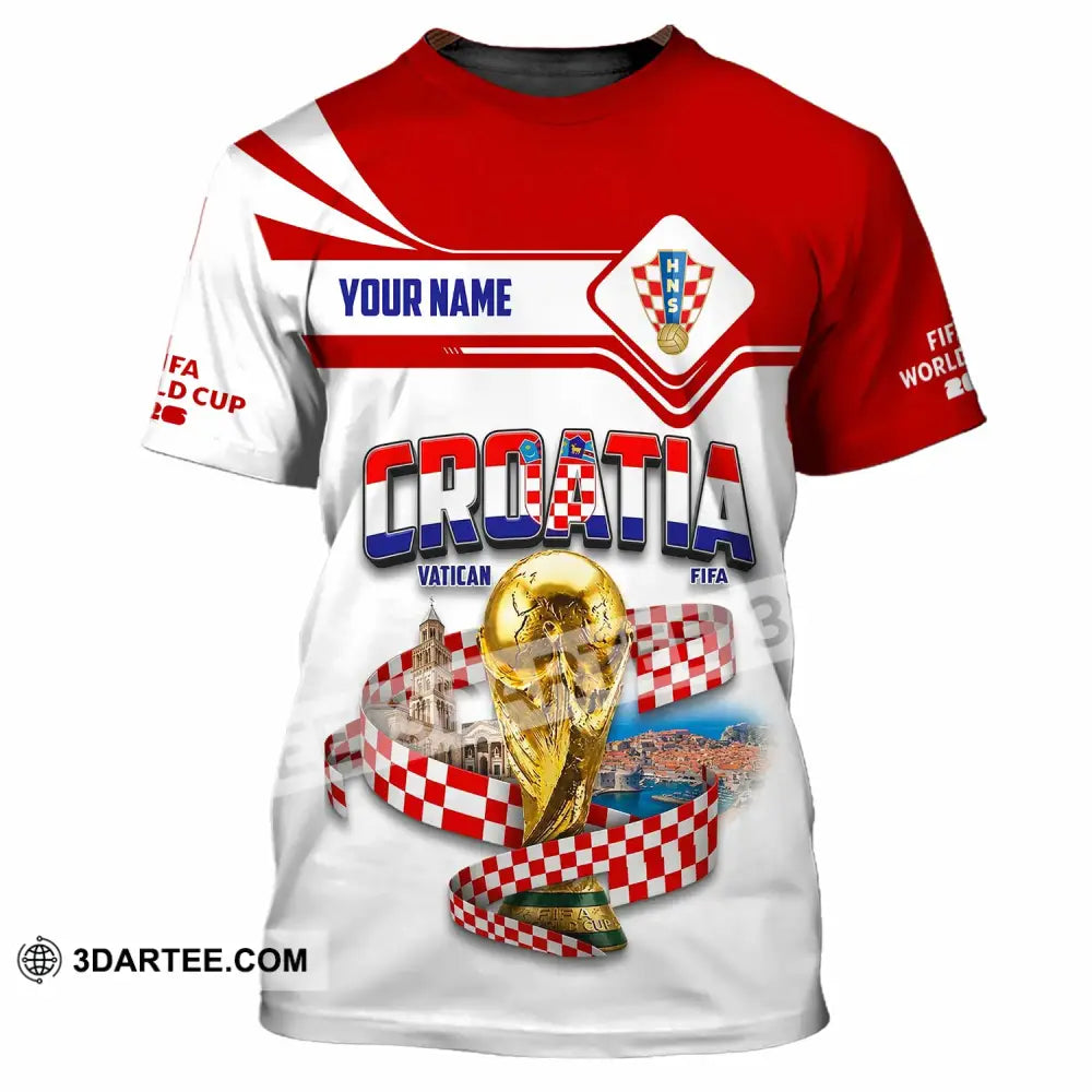 Unisex Shirt - Custom Croatia World Cup 2026 Shirt - T-Shirt / S - T-shirt