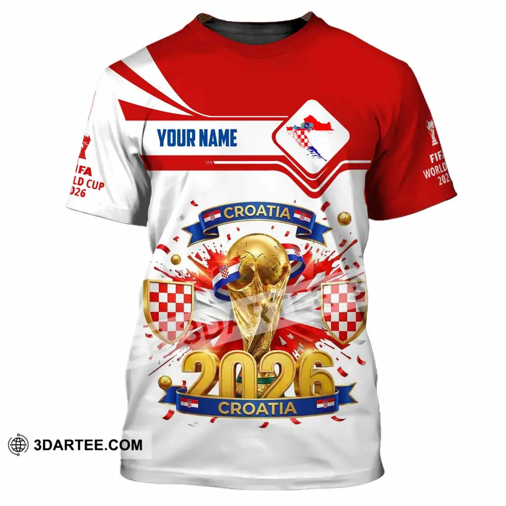 Unisex Shirt - Custom Croatia World Cup 2026 Shirt - T-Shirt / S - T-shirt