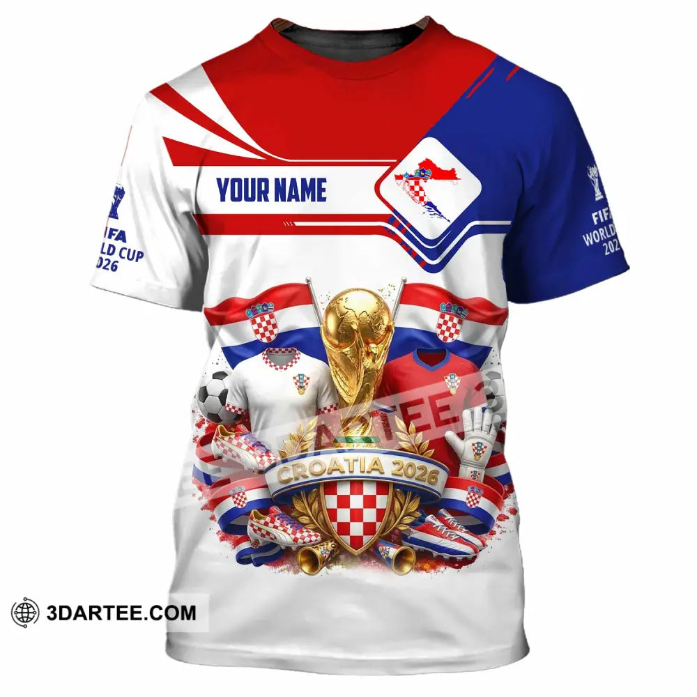 Unisex Shirt - Custom Croatia World Cup 2026 Shirt - T-Shirt / S - T-shirt