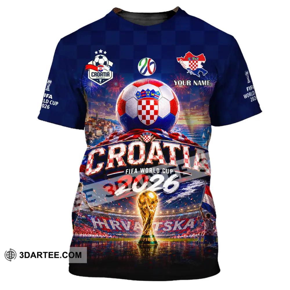 Unisex Shirt - Custom Croatia World Cup 2026 Shirt - T-Shirt / S - T-shirt