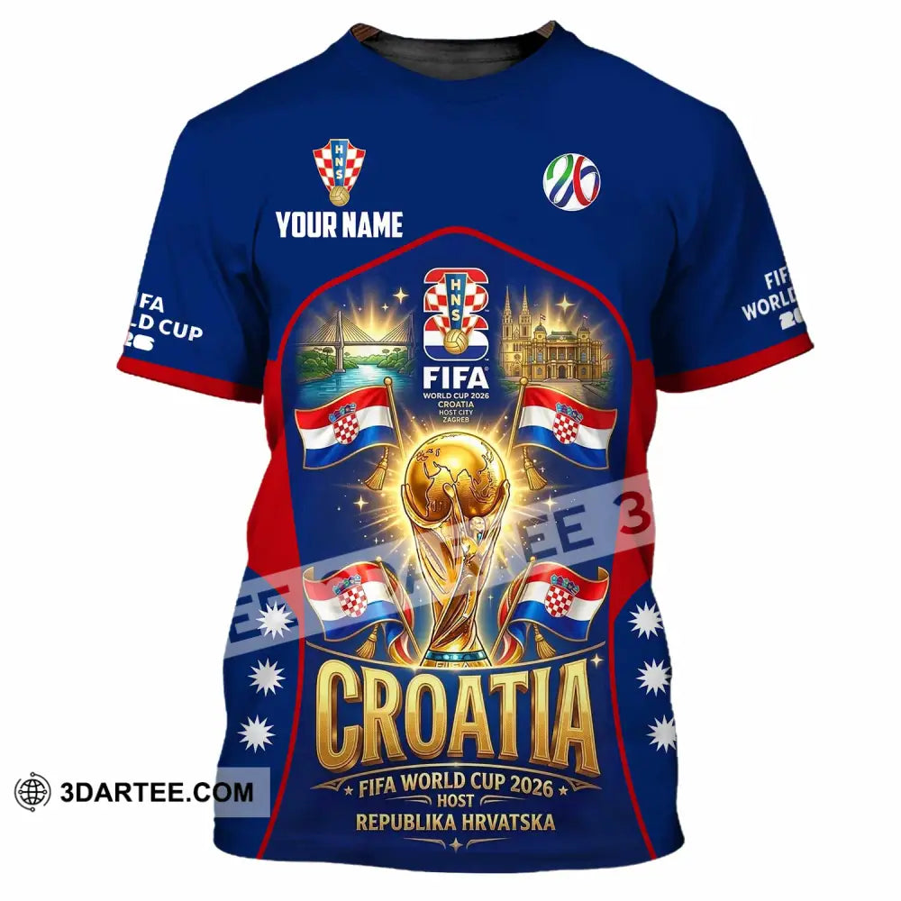 Unisex Shirt - Custom Croatia World Cup 2026 Shirt - T-Shirt / S - T-shirt