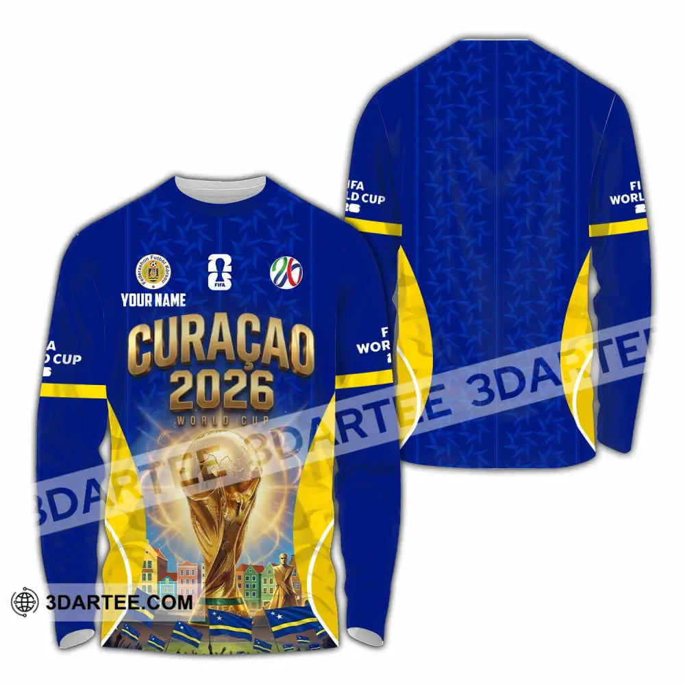 Unisex Shirt - Custom Curacao World Cup 2026 Shirt - Long Sleeve Shirt / S - T-shirt