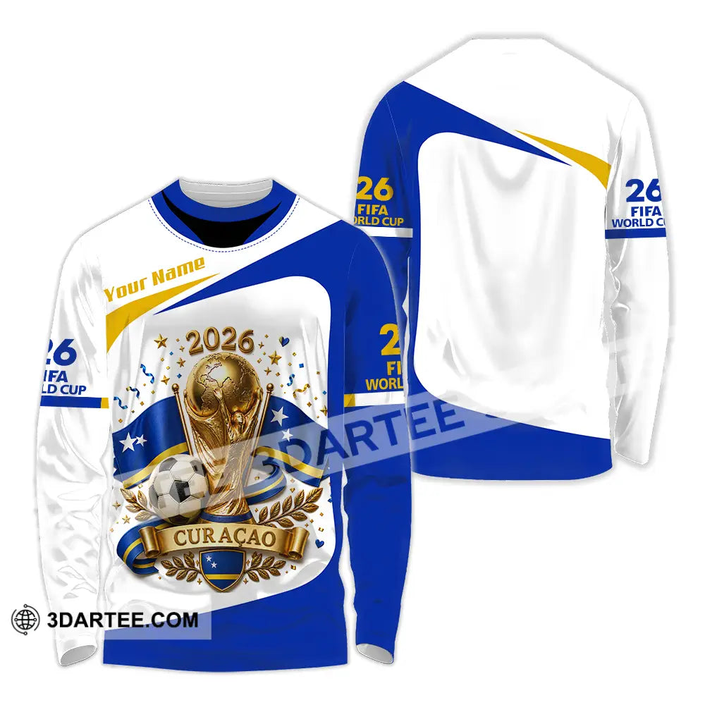 Unisex Shirt - Custom Curacao World Cup 2026 Shirt - Long Sleeve Shirt / S - T-shirt
