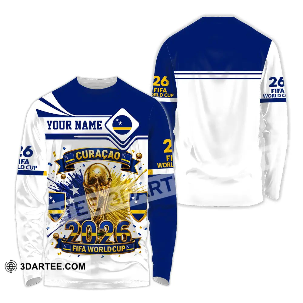 Unisex Shirt - Custom Curacao World Cup 2026 Shirt - Long Sleeve Shirt / S - T-shirt