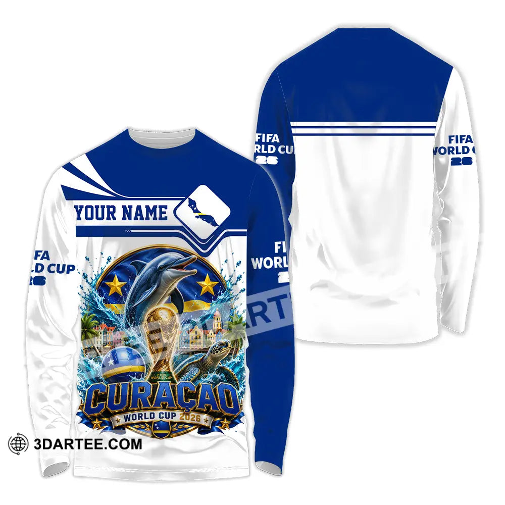 Unisex Shirt - Custom Curacao World Cup 2026 Shirt - Long Sleeve Shirt / S - T-shirt
