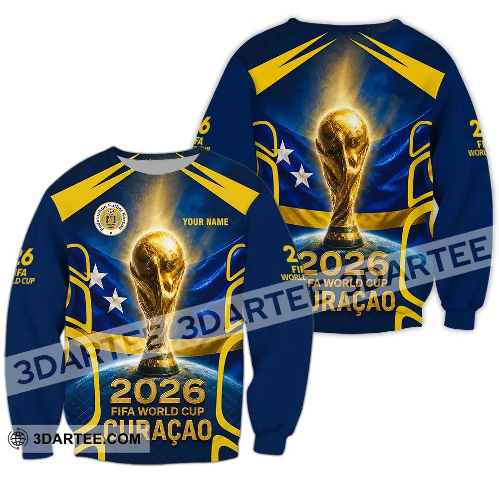 Unisex Shirt - Custom Curacao World Cup 2026 Shirt - Long Sleeve / S - T-shirt