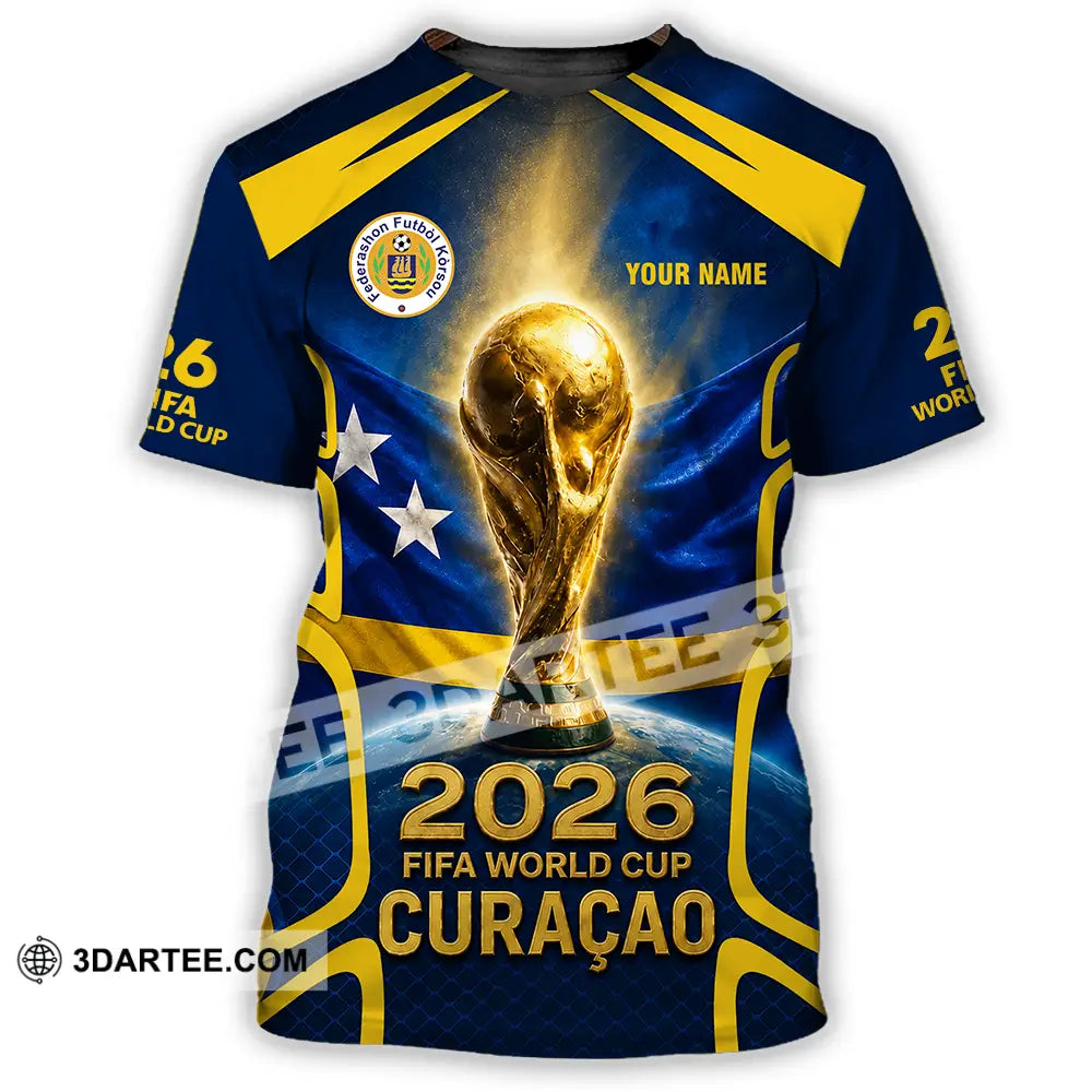 Unisex Shirt - Custom Curacao World Cup 2026 Shirt - T-Shirt / S - T-shirt