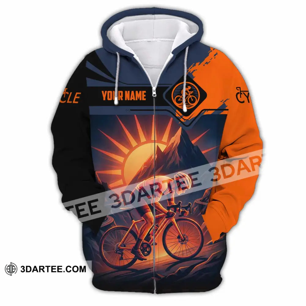 Unisex Shirt - Custom Cycle 3D Shirt Zipper Hoodie / S T-shirt
