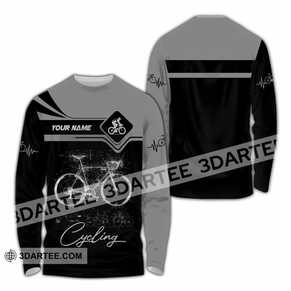 Unisex Shirt - Custom Cycling 3D Shirt - Long Sleeve Shirt / S - T-shirt