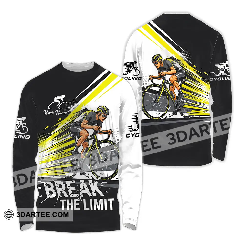 Unisex Shirt - Custom Cycling Break The Limit 3D Shirt - Long Sleeve Shirt / S - T-shirt