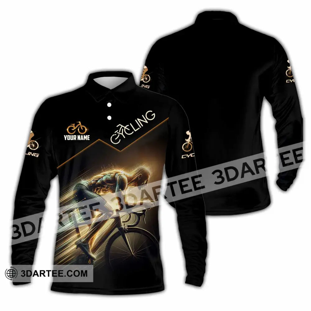 Unisex Shirt Custom Cycling Shirt Long Sleeve Polo / S T shirt