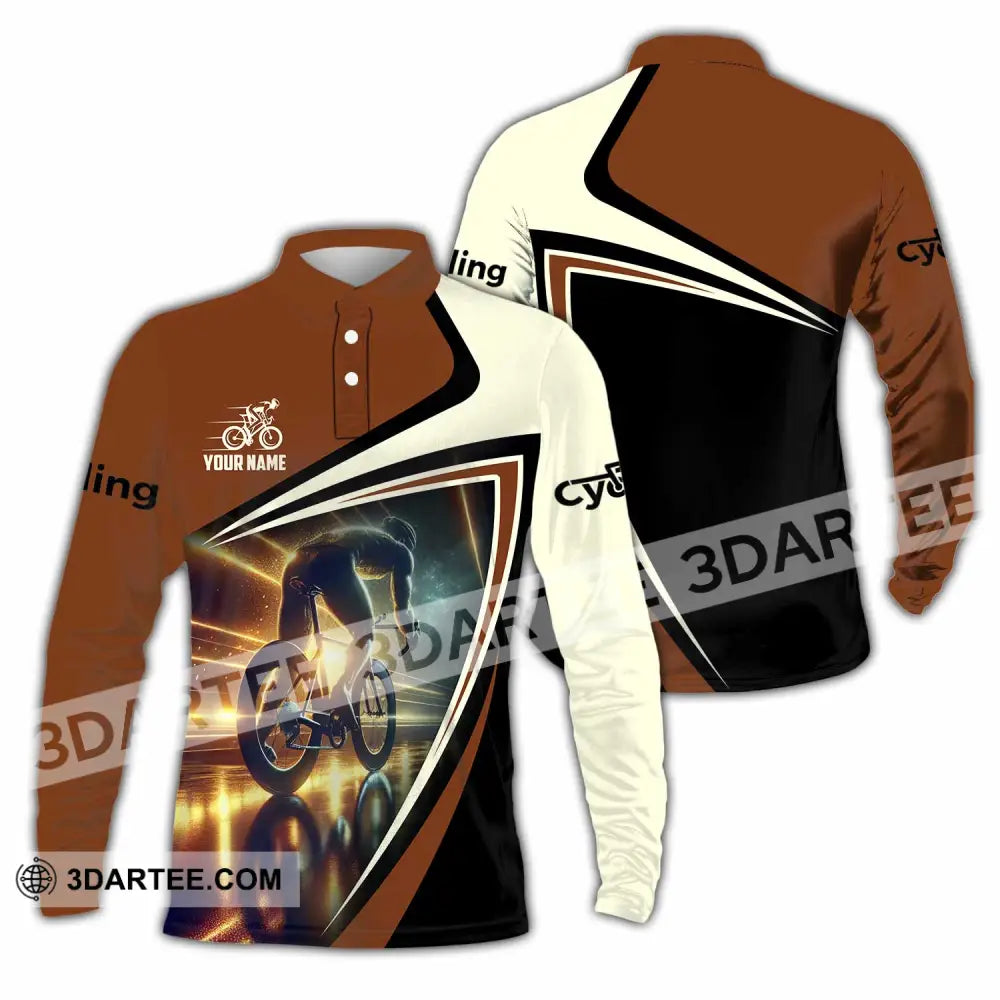 Unisex Shirt Custom Cycling Shirt Long Sleeve Polo / S T shirt