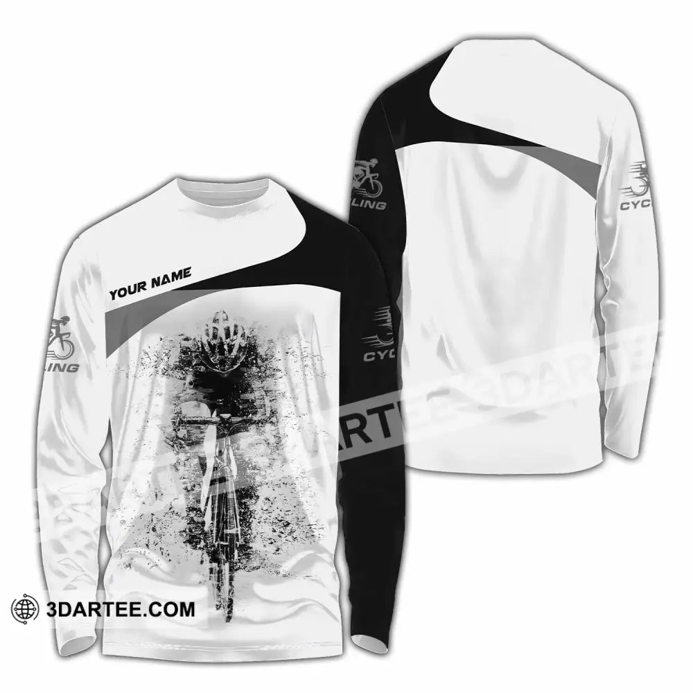 Unisex Shirt - Custom Cycling Shirt Long Sleeve Shirt / S T-shirt