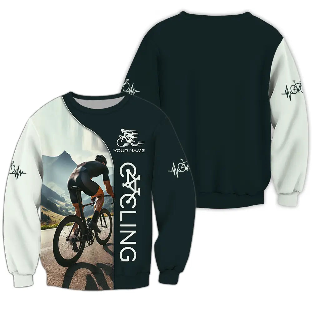 Unisex Shirt - Custom Cycling Lover Shirt Long Sleeve / S T-shirt