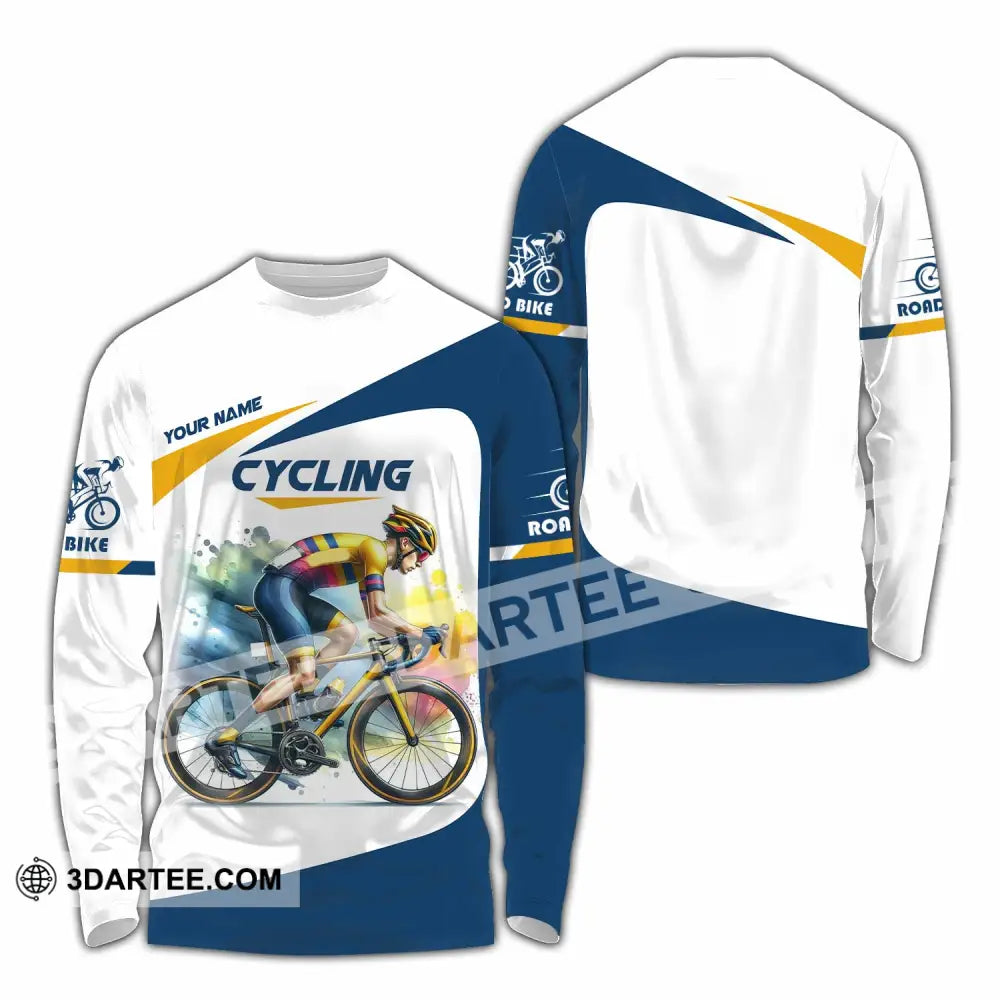 Unisex Shirt - Custom Cycling Lover Shirt Long Sleeve Shirt / S T-shirt