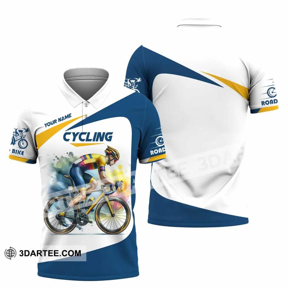 Unisex Shirt - Custom Cycling Lover Shirt Polo Shirt / S T-shirt