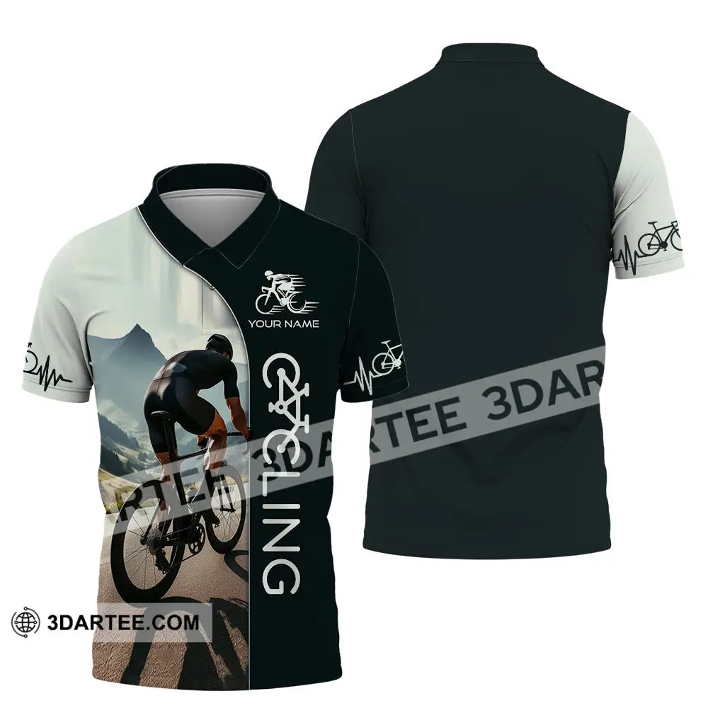 Unisex Shirt - Custom Cycling Lover Shirt Polo Shirt / S T-shirt