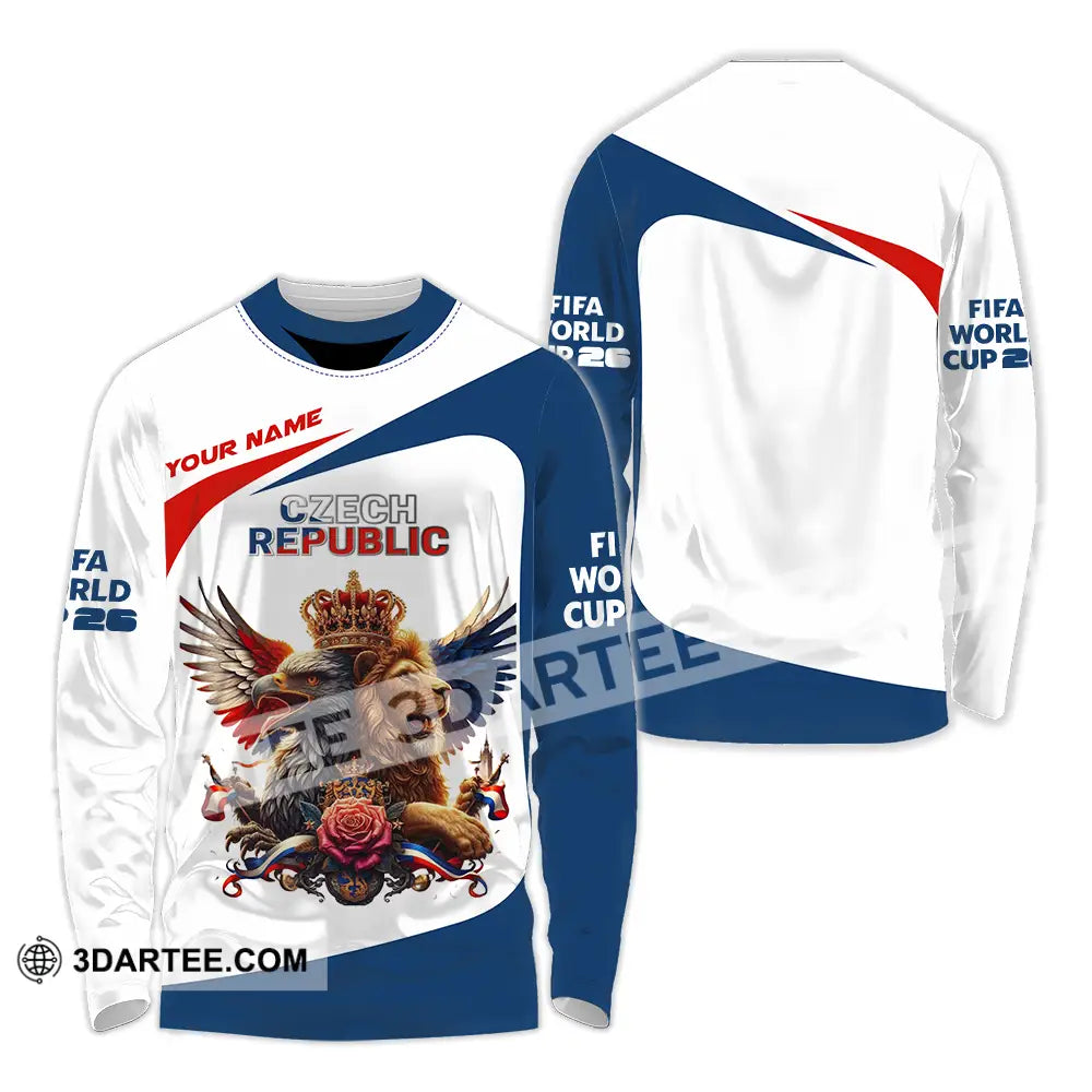 Unisex Shirt - Custom Czech Republic 3D Shirt - Long Sleeve Shirt / S - T-shirt
