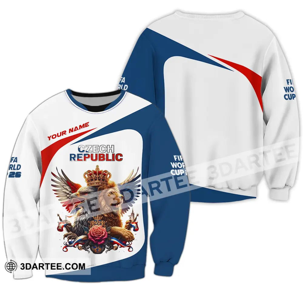Unisex Shirt - Custom Czech Republic 3D Shirt - Long Sleeve / S - T-shirt