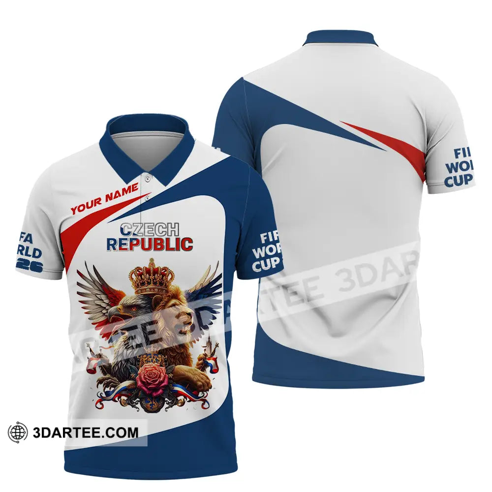 Unisex Shirt - Custom Czech Republic 3D Shirt - Polo Shirt / S - T-shirt