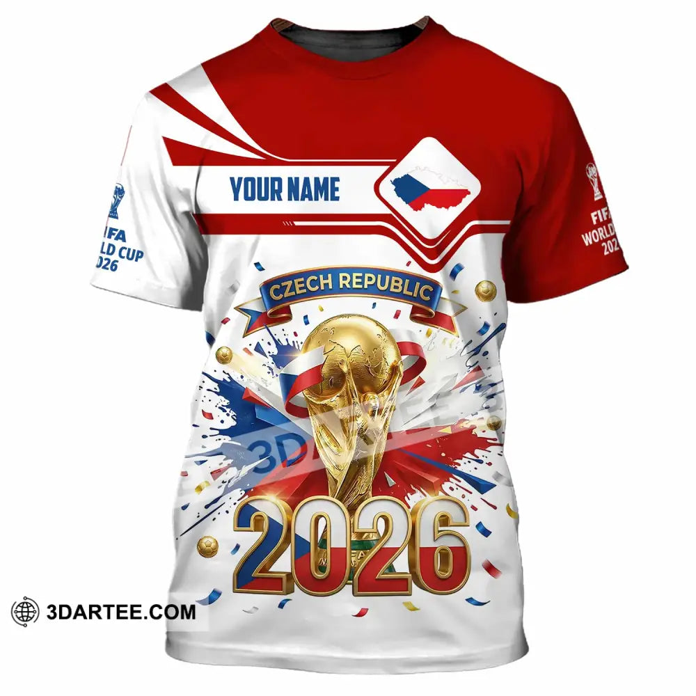 Unisex Shirt - Custom Czech Republic World Cup 2026 3D Shirt - T-Shirt / S - T-shirt