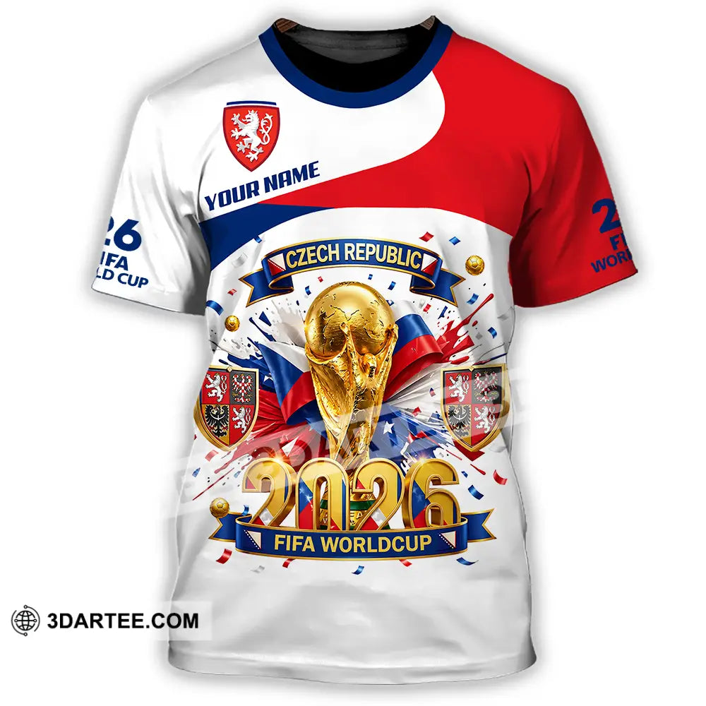Unisex Shirt - Custom Czech Republic World Cup 2026 3D Shirt - T-Shirt / S - T-shirt