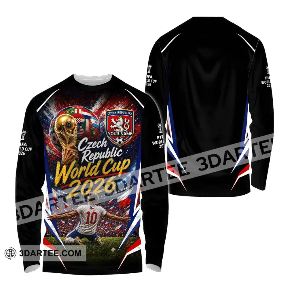 Unisex Shirt - Custom Czech Republic World Cup 2026 Shirt - Long Sleeve Shirt / S - T-shirt