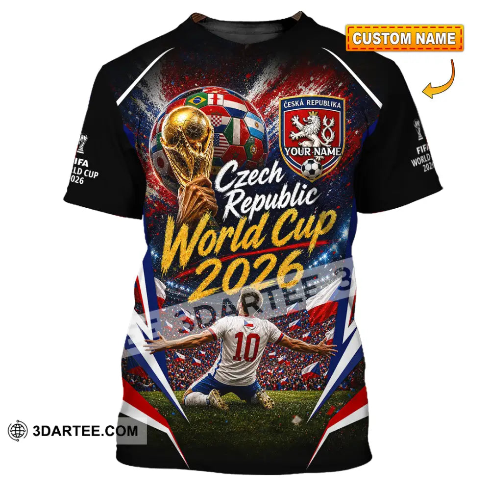 Unisex Shirt - Custom Czech Republic World Cup 2026 Shirt - T-shirt