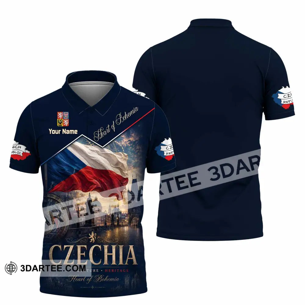 Unisex Shirt - Custom Czechia Shirt - Polo Shirt / S - T-shirt