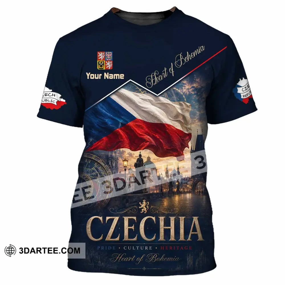 Unisex Shirt - Custom Czechia Shirt - T-Shirt / S - T-shirt
