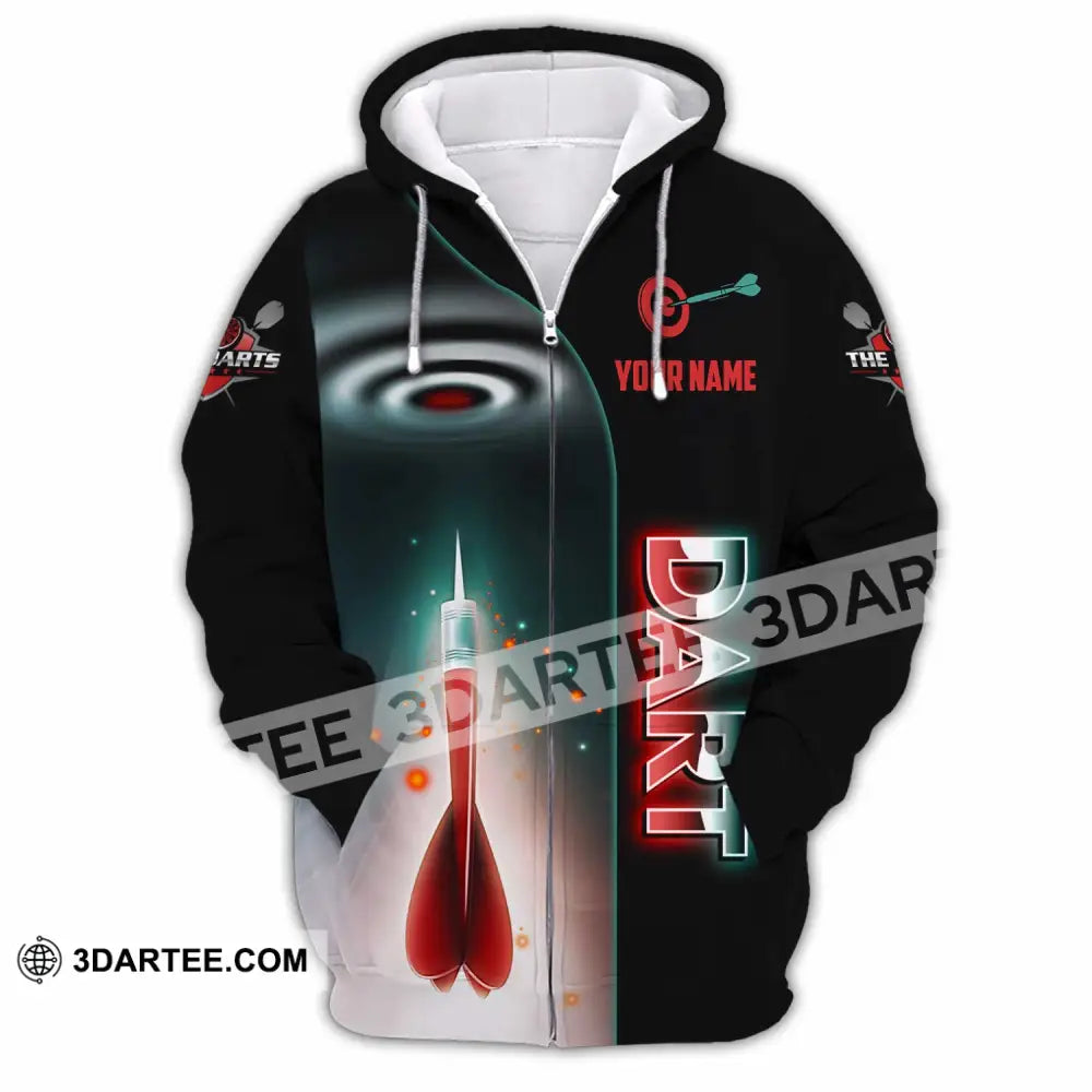 Unisex Shirt - Custom Dart Lover Sport Shirt Zipper Hoodie / S T-shirt