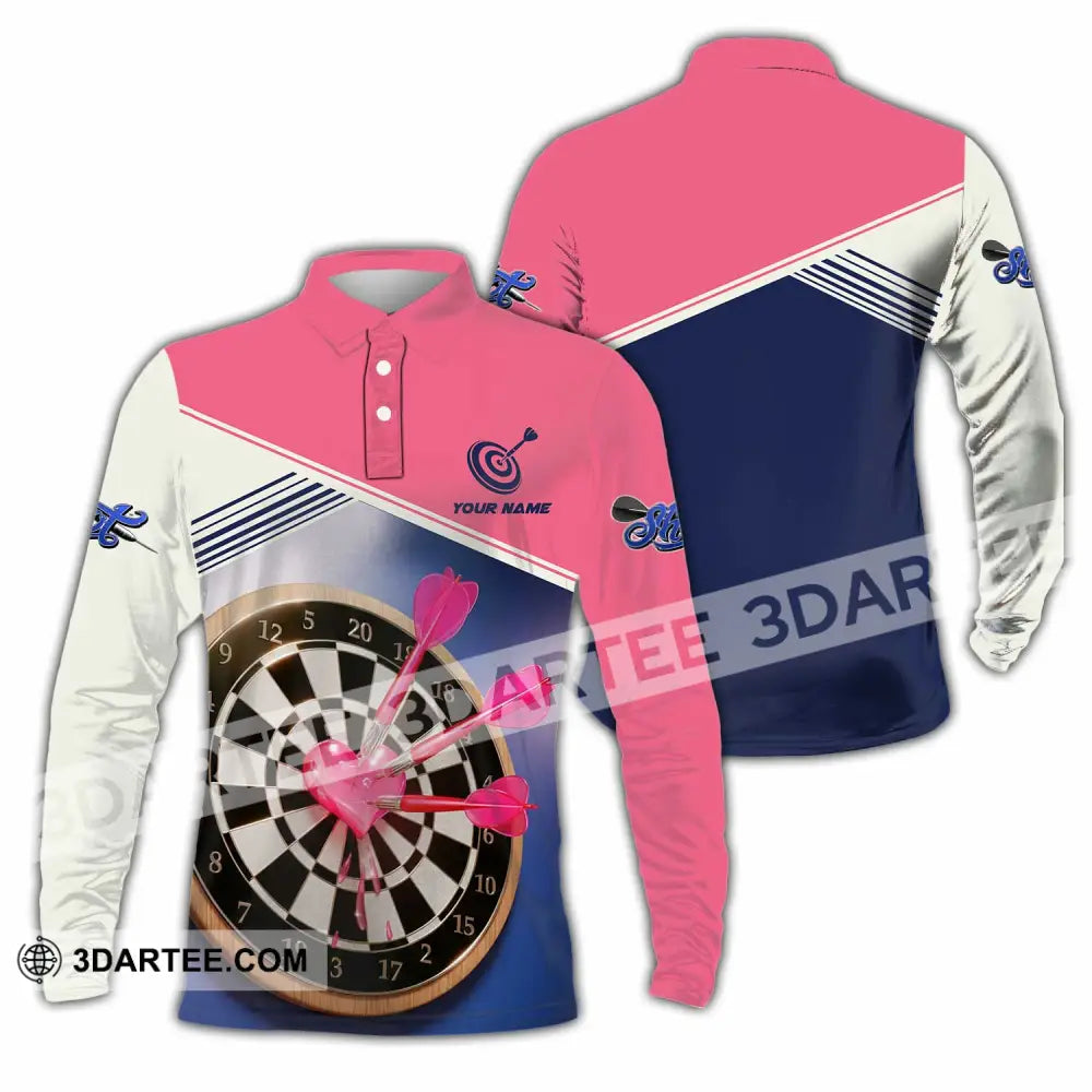 Unisex Shirt - Custom Darts 3D Shirt Long Sleeve Polo / S T-shirt