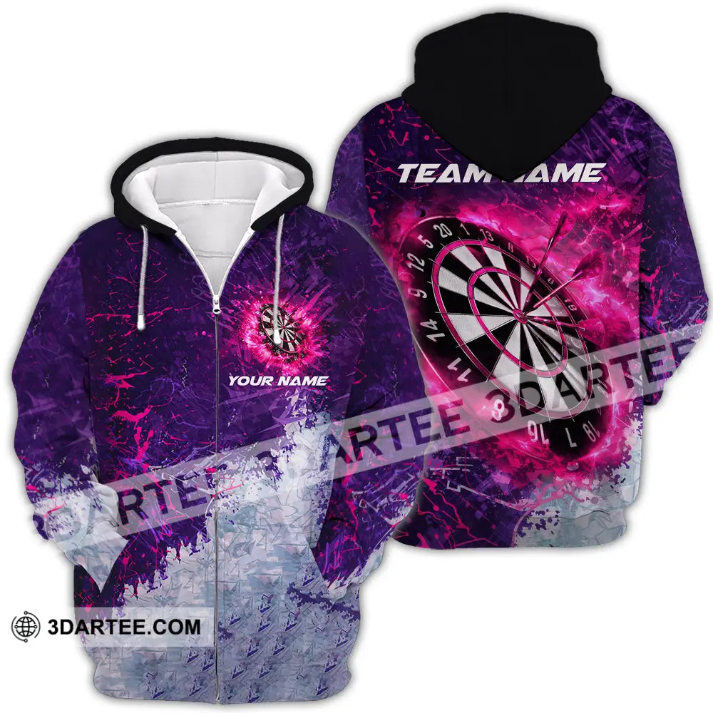 Unisex Shirt - Custom Darts 3D Shirt Zipper Hoodie / S T-shirt