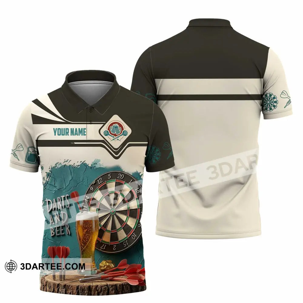 Unisex Shirt - Custom Darts And Beer 3D Shirt Polo Shirt / S T-shirt