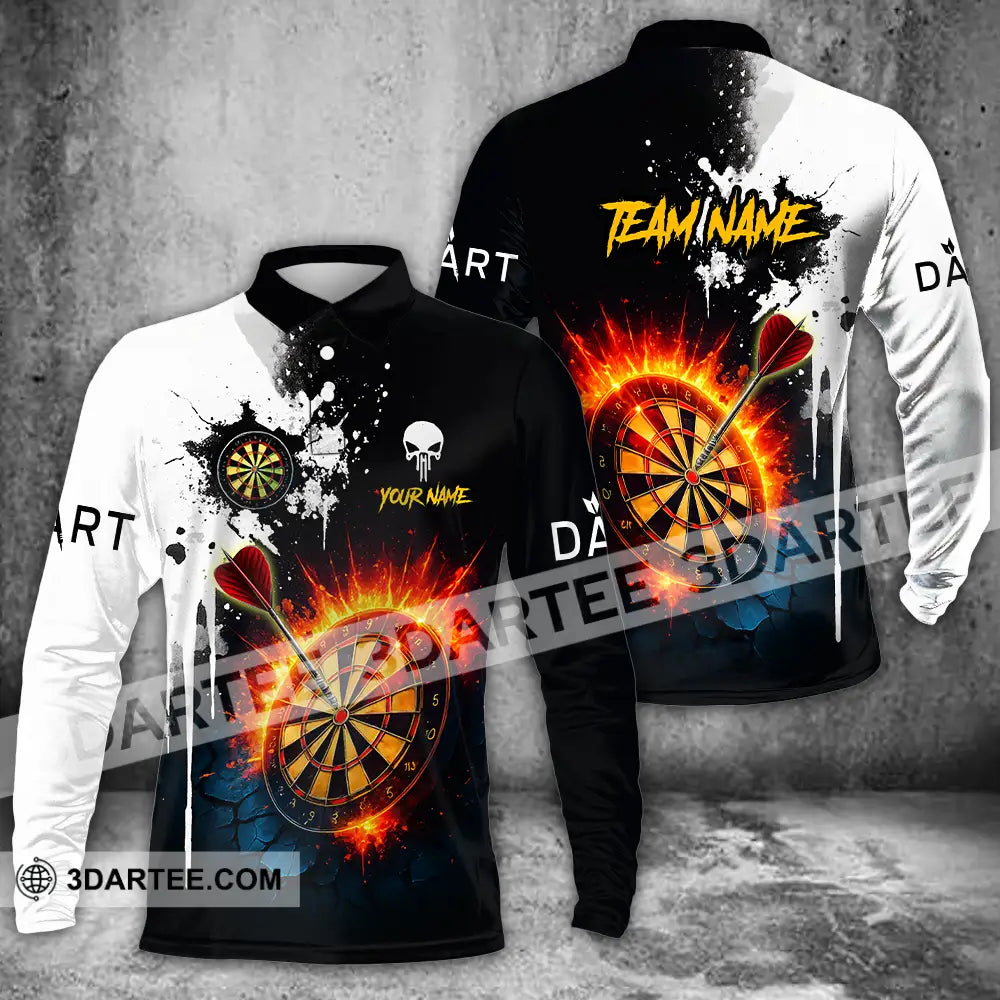 Unisex Shirt - Custom Darts Shirt Long Sleeve Polo / S T-shirt