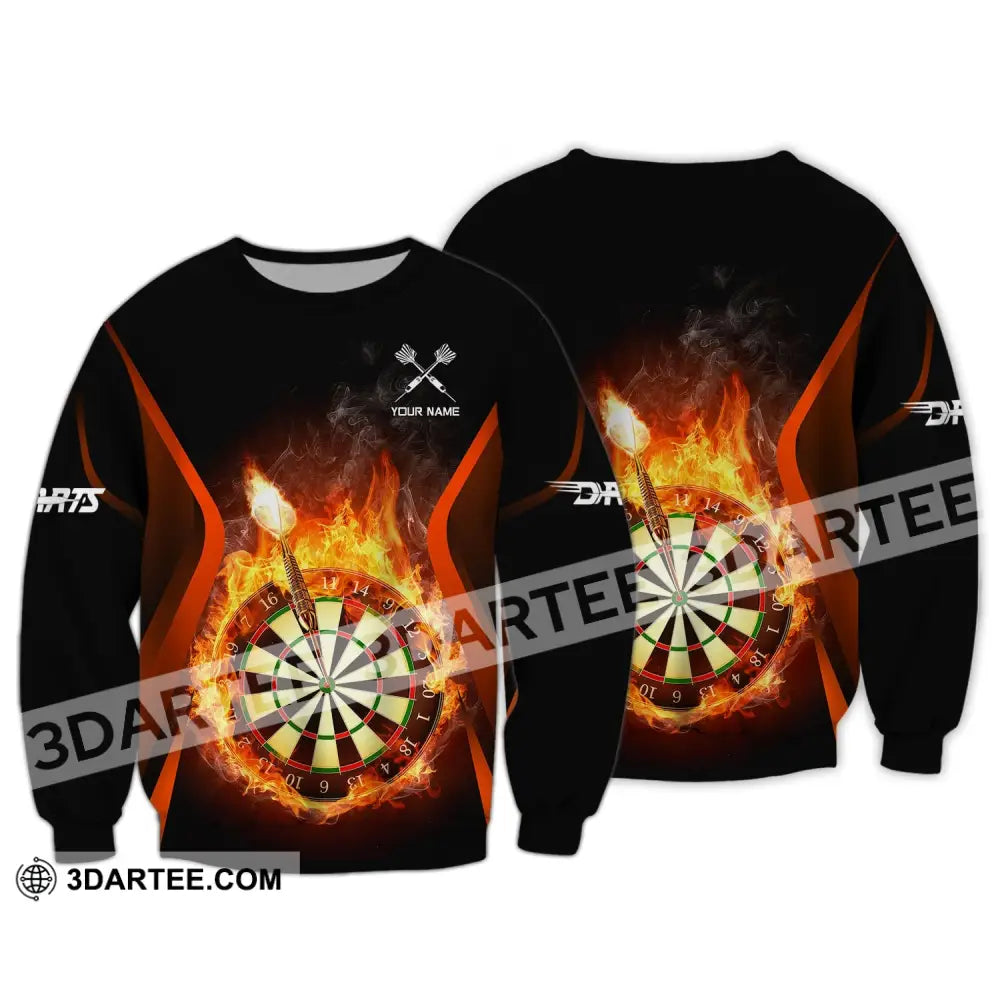 Unisex Shirt Custom Darts Polo Hoodie Team T-Shirt Gift For Players Long Sleeve / S