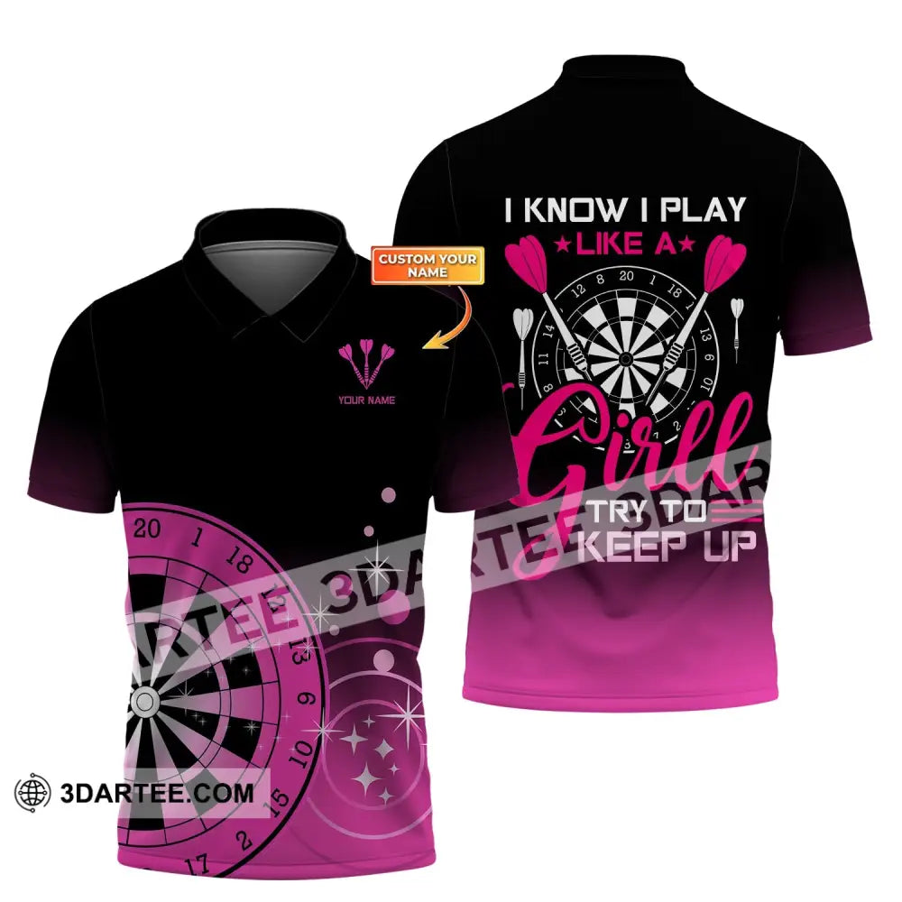 Unisex Shirt Custom Darts Polo Hoodie Team T-Shirt Gift For Players / S