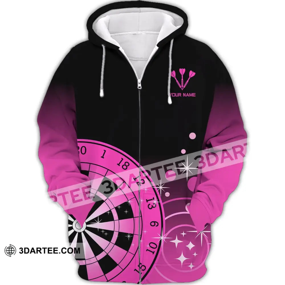 Unisex Shirt Custom Darts Polo Hoodie Team T-Shirt Gift For Players Zipper / S