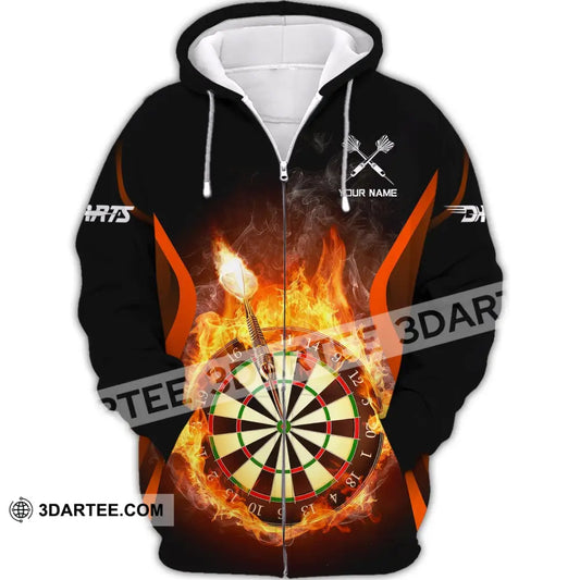 Unisex Shirt Custom Darts Polo Hoodie Team T-Shirt Gift For Players Zipper / S