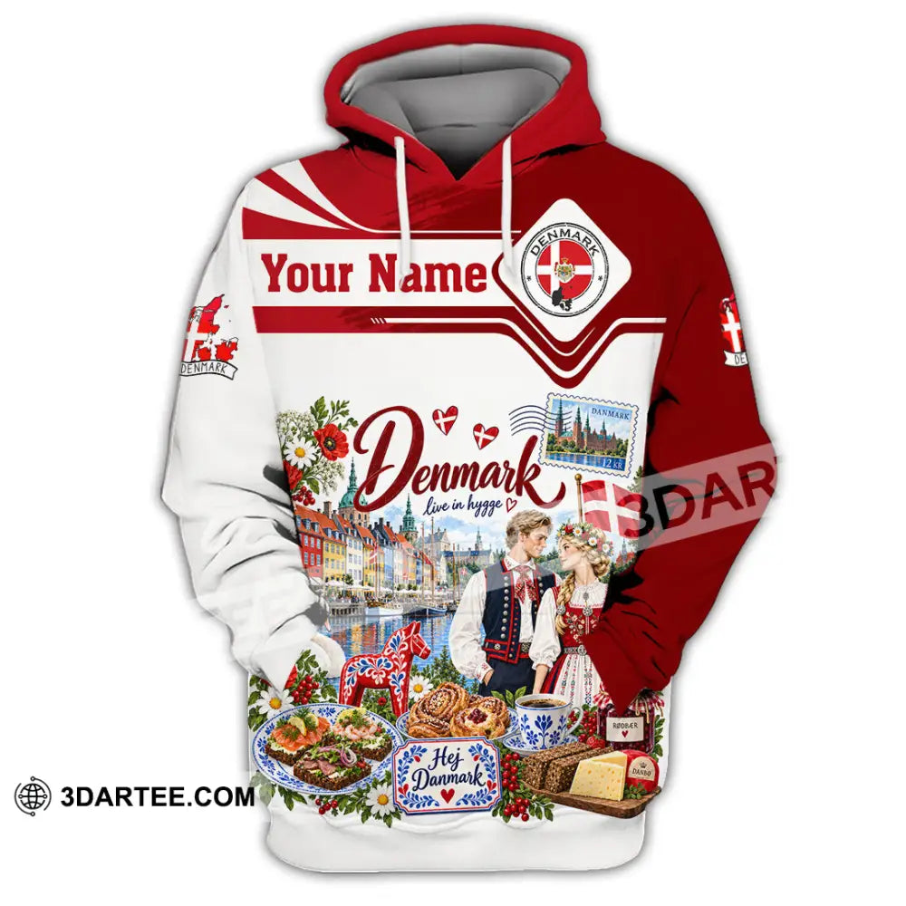 Unisex Shirt - Custom Denmark Shirt - Hoodie / S - T-shirt