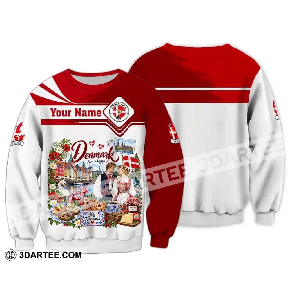 Unisex Shirt - Custom Denmark Shirt - Long Sleeve / S - T-shirt