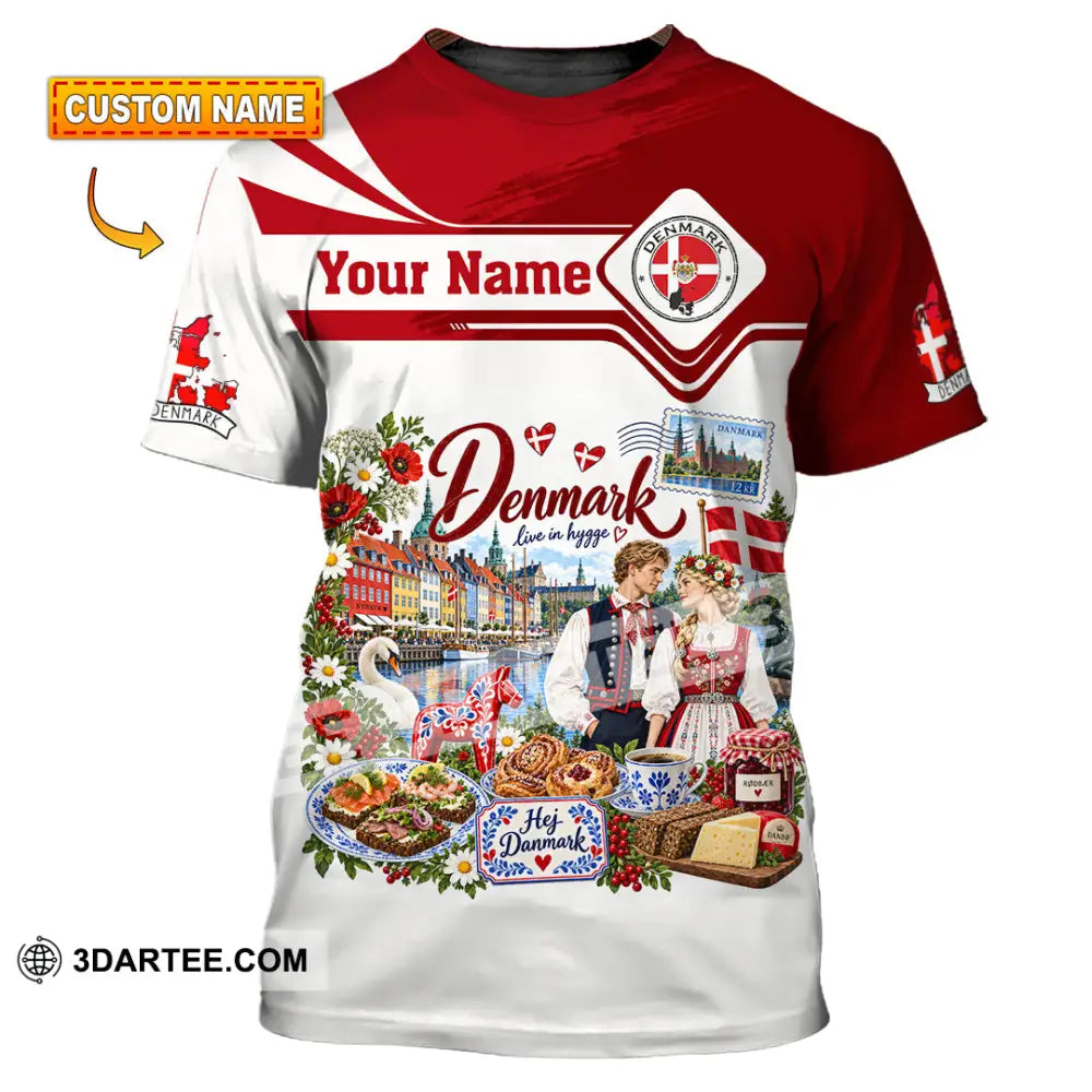 Unisex Shirt - Custom Denmark Shirt - T-shirt