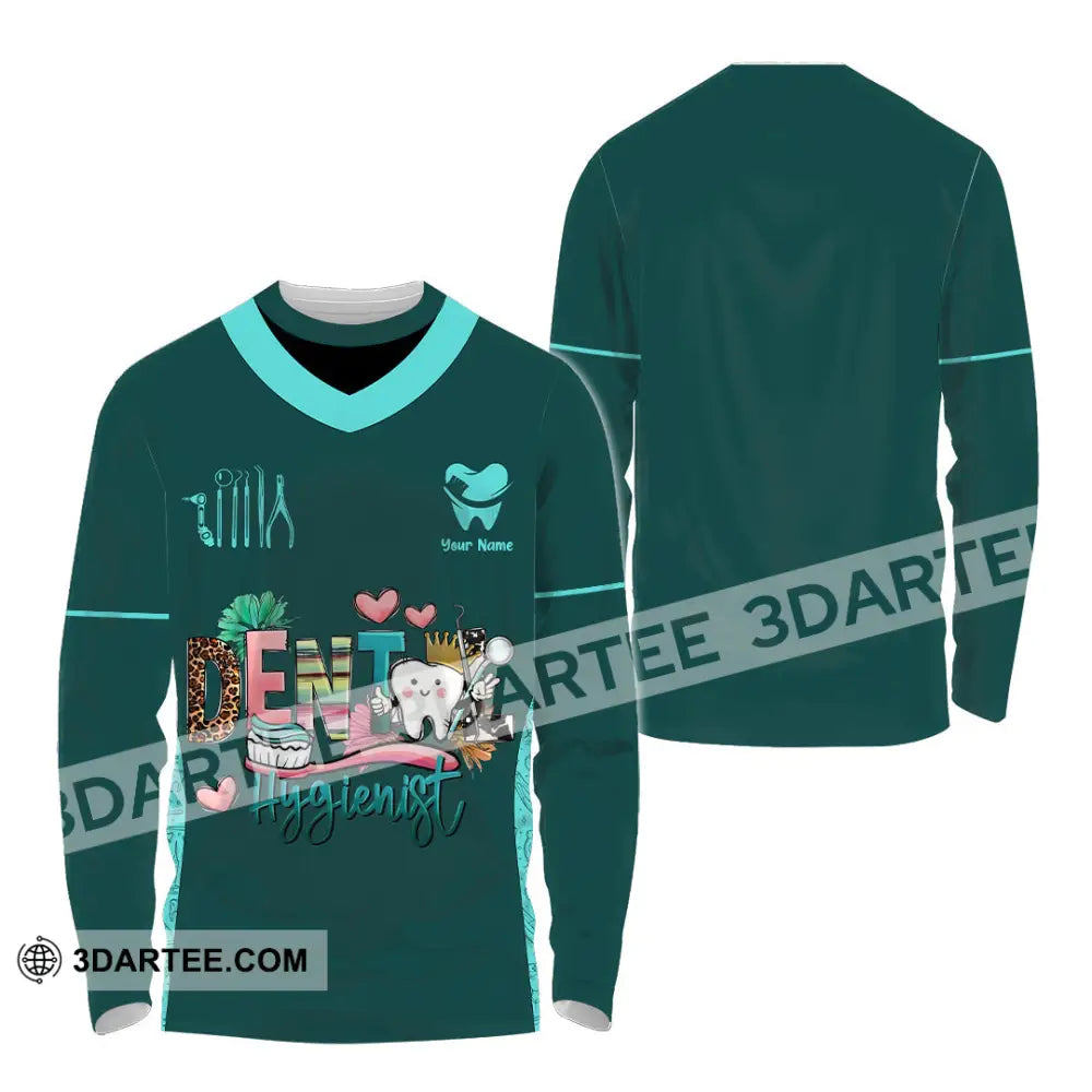Unisex Shirt - Custom Dental Hygienist Shirt - Long Sleeve Shirt / S - T-shirt