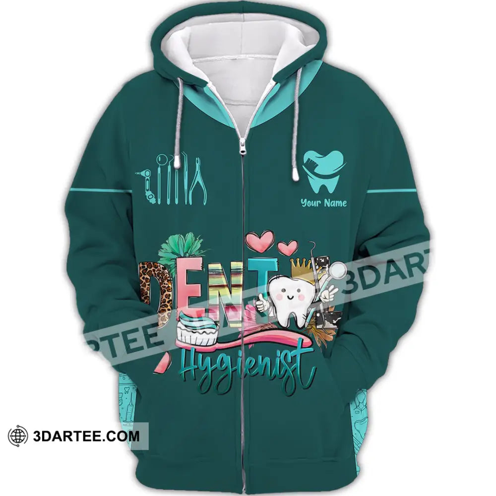 Unisex Shirt - Custom Dental Hygienist Shirt - Zipper Hoodie / S - T-shirt