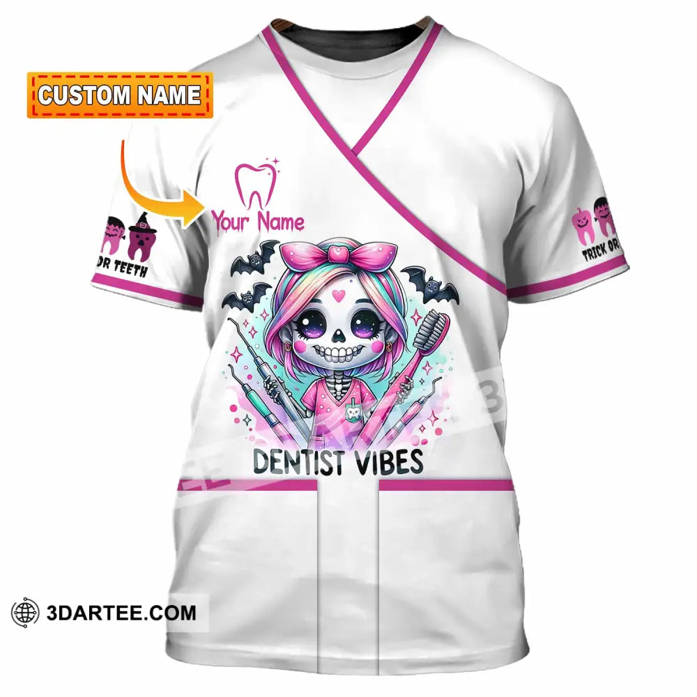 Unisex Shirt - Custom Dentist Halloween Vibes Shirt T-shirt