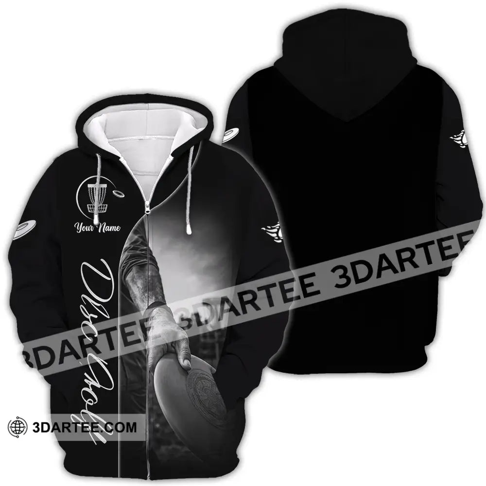 Unisex Shirt - Custom Disc Golf 3D Shirt - Zipper Hoodie / S - T-shirt