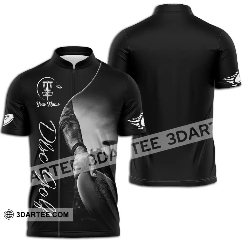 Unisex Shirt - Custom Disc Golf 3D Shirt - Zipper Polo Shirt / S - T-shirt